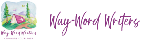 A green background with the word wavy-worm written in purple.